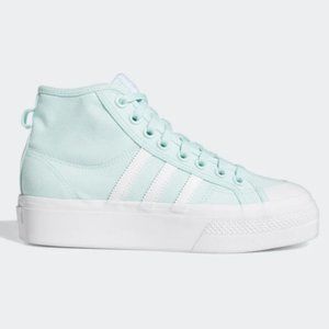 ADIDAS WOMEN'S NIZZA PLATFORM MID SIZE 8.5 SHOES NWOB